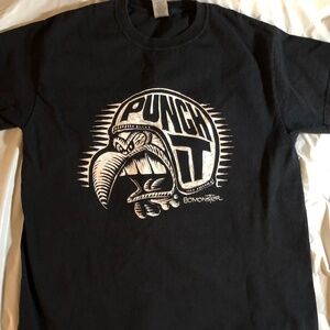 Vintage Punch it Black Racing tee shirt